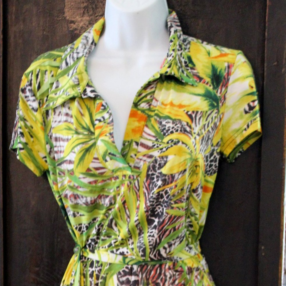 Mlle Gabrielle Safari Shirtdress Safari